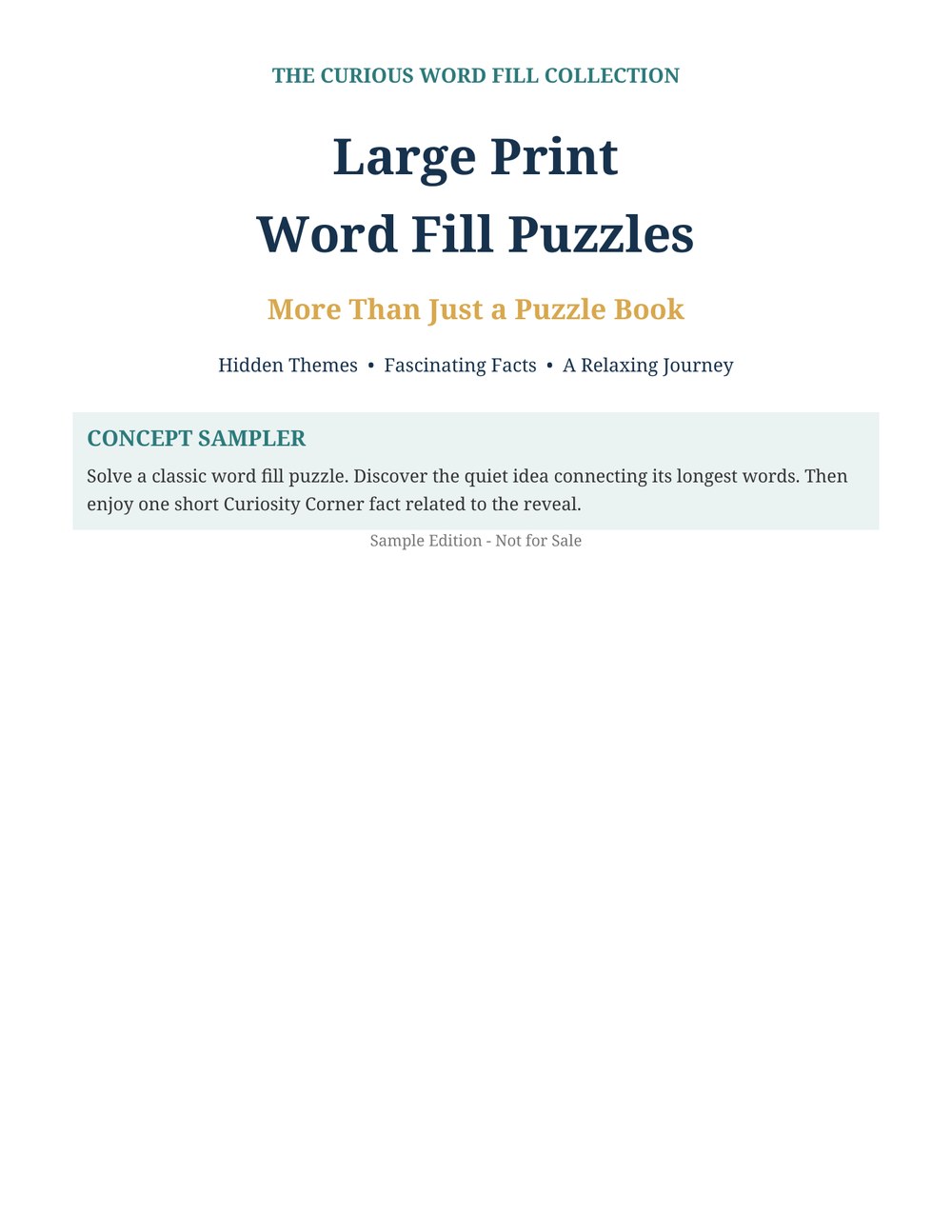 Cover preview for the Curious Word Fill concept sampler
