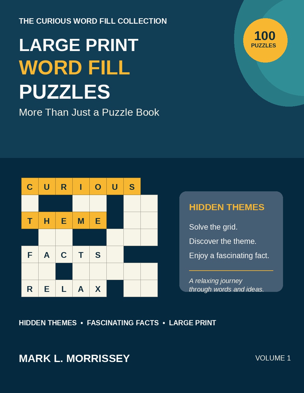 Large Print Word Fill Puzzles book cover