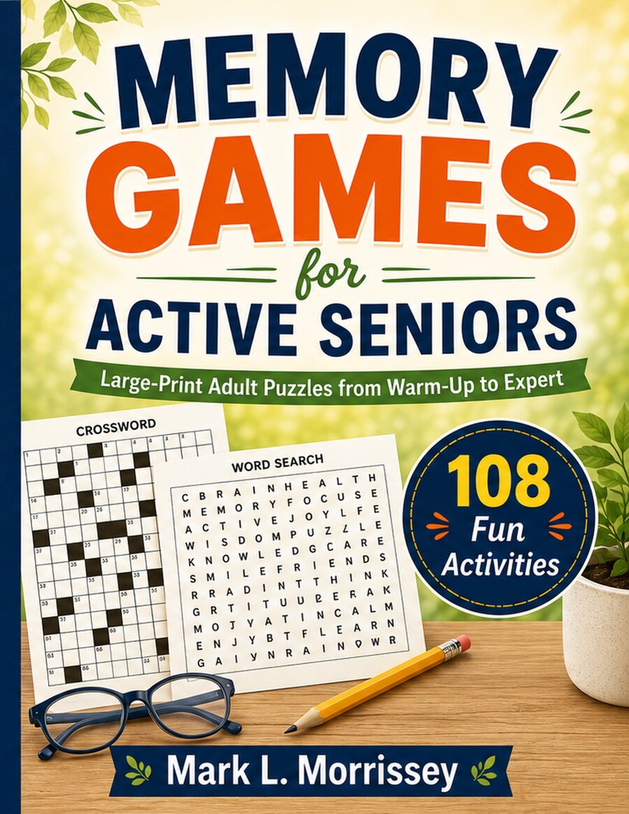 Memory Games for Active Seniors book cover